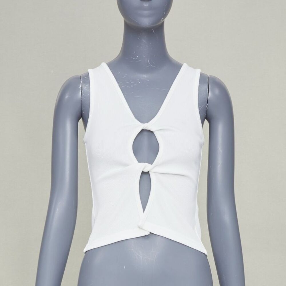 Christopher Esber V neck twist cut out tank top